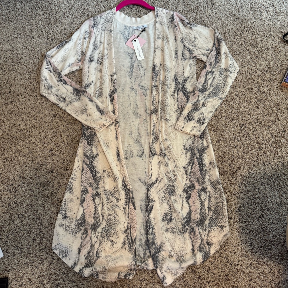 Snake Print Cardigan